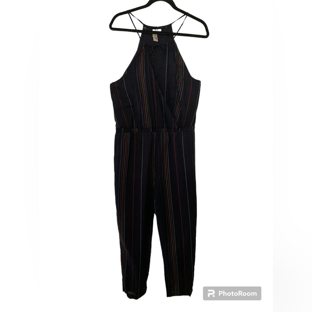 Anthropologie Dolan Striped Jumpsuit Navy size medium NWOT - Picture 4 of 5